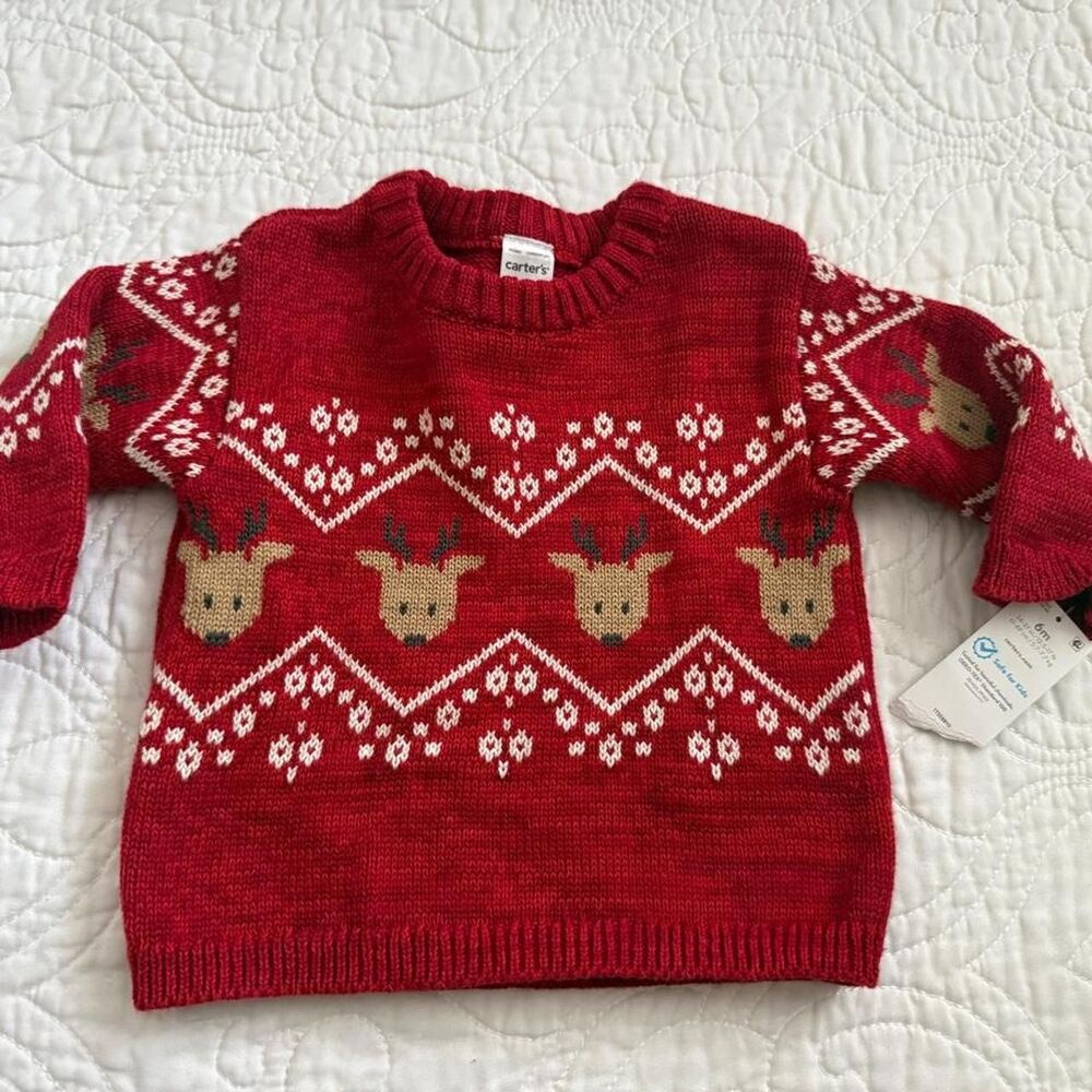 Carter-s Men's Red Jumper